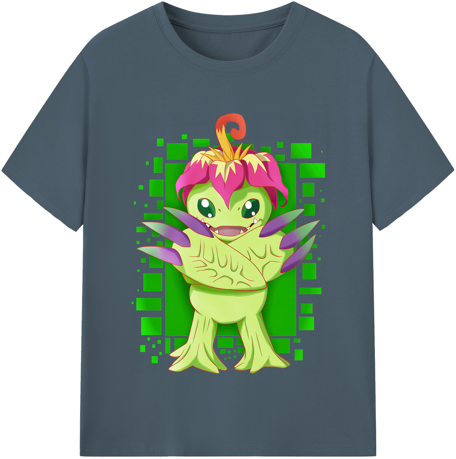 （画像用） Digimon デジタルモンスター/デジモン 綿100％半袖Tシャツ（フロントプリント）